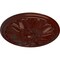 Ekena Millwork Bordeaux Ceiling Medallion (Fits Canopies up to 3 1/4"), 22 5/8"OD x 1 3/4"P, Brushed Mahogany CM22BOBMF - alternate 2
